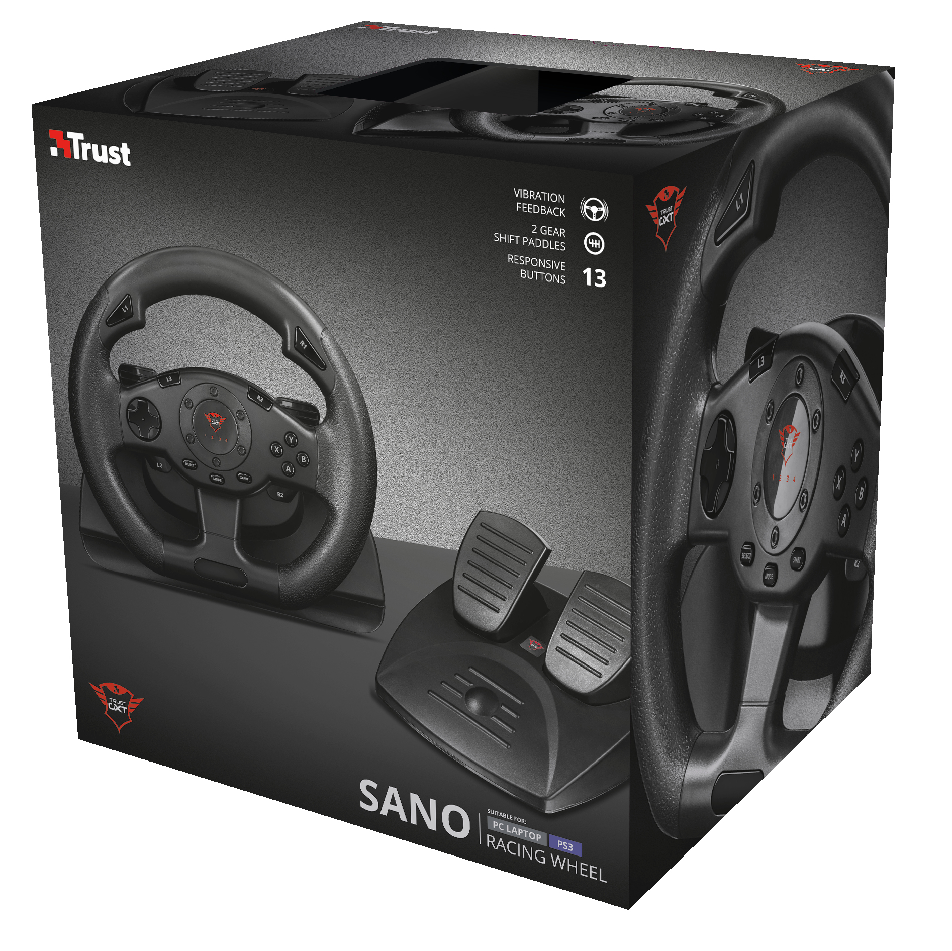 Trust GXT 580 Vibration Feedback Racing Wheel – image 5