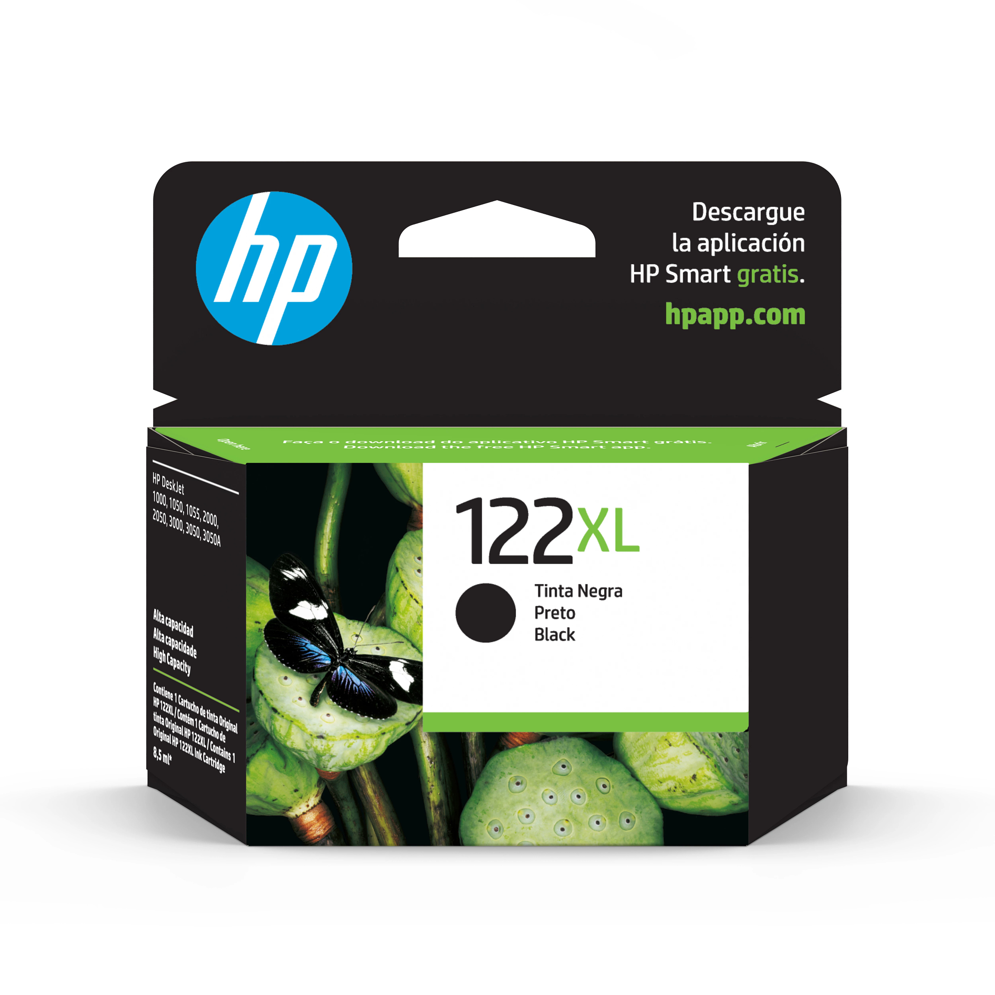 Cartucho De Tinta Hp 122Xl Negra Original,480 Paginas (Ch563Hl) - CH563HL