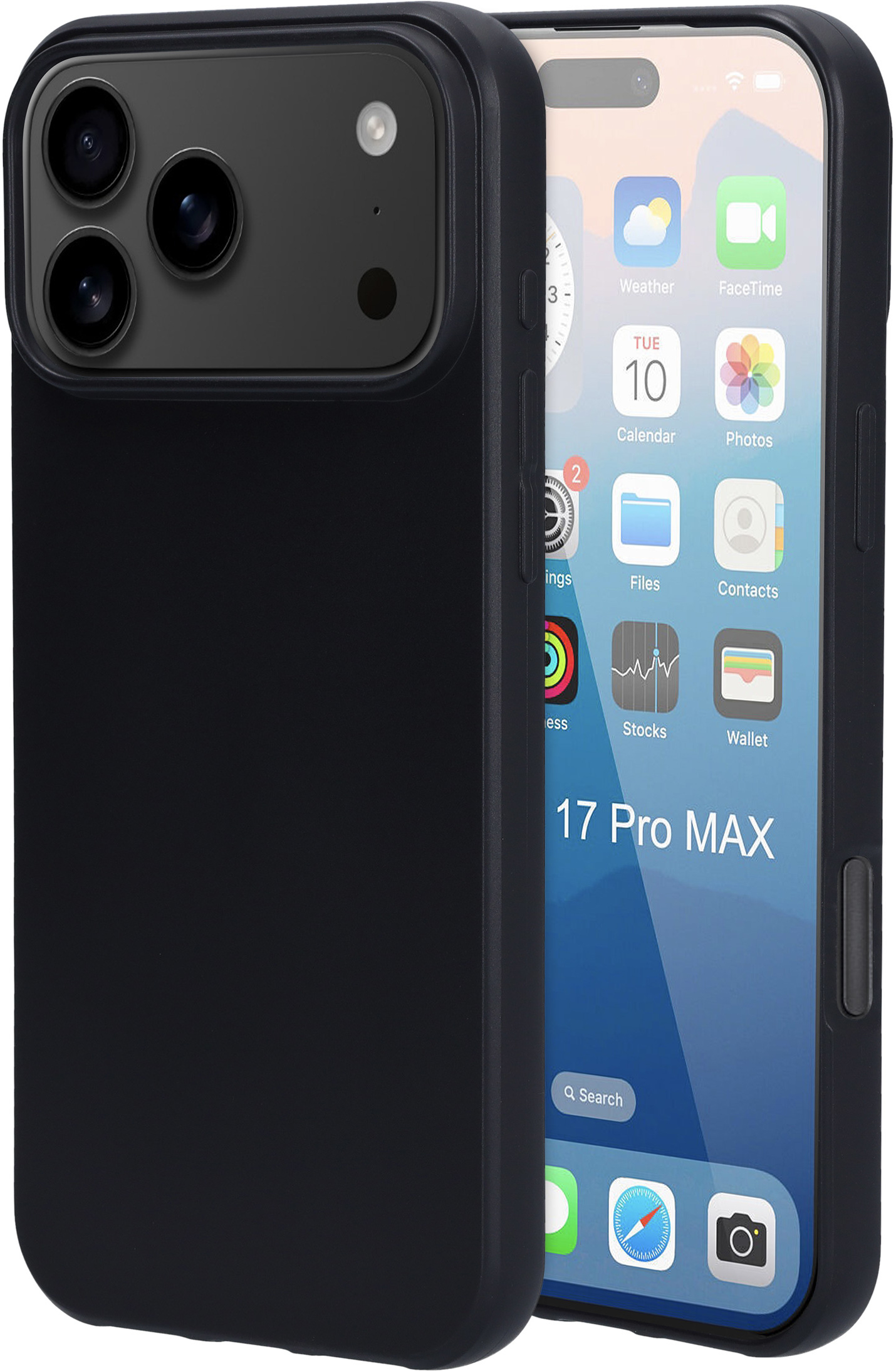 Mobiparts Classic TPU Case Apple iPhone 17 Pro Max Matt Black – image 1