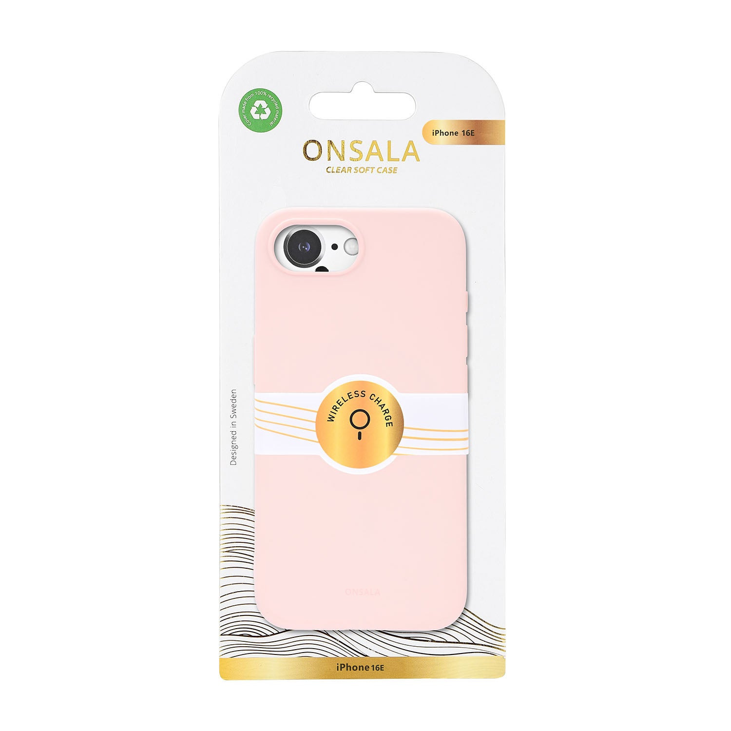Onsala Phone Case Silicone Touch Chalk Pink - iPhone 16e/17e – image 2