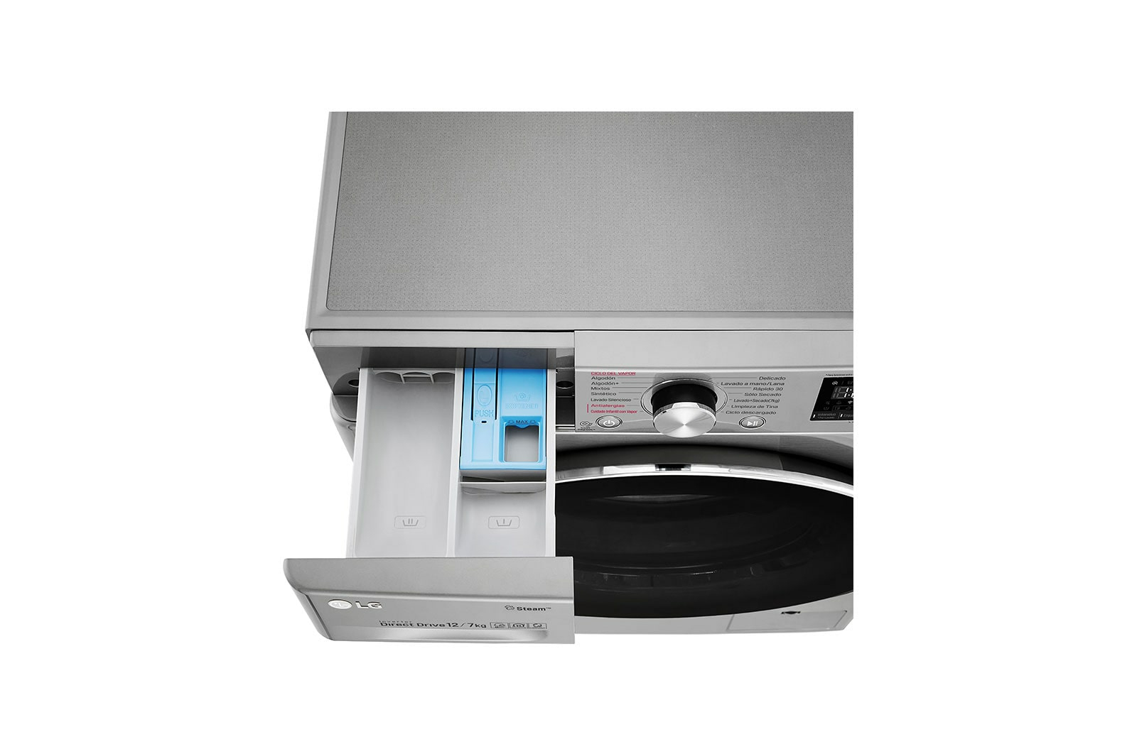LG WD12VVC4S6S washer dryer Freestanding Front-load Stainless steel – image 6