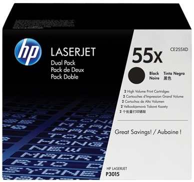 HP 2 x CE255XD