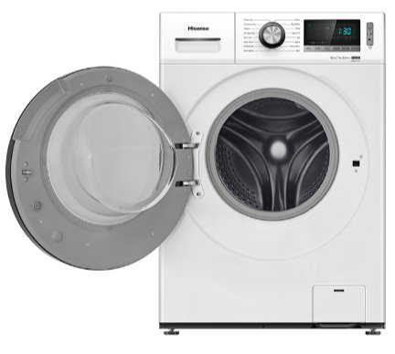 Hisense WDBL1014V washer dryer Freestanding Front-load Black, White – image 8