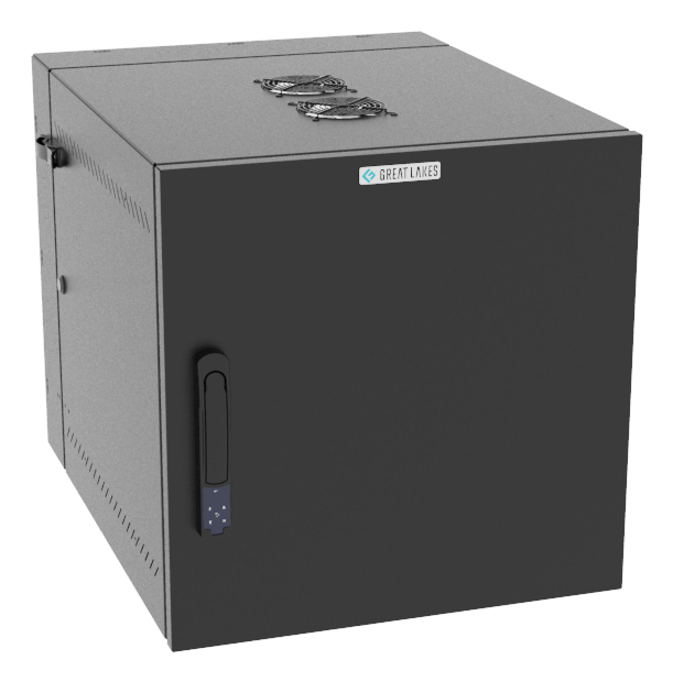 Vertiv VR Rack GL24WMCMS-B-SE-AF-CM cabinet 12U Wall mounted Black