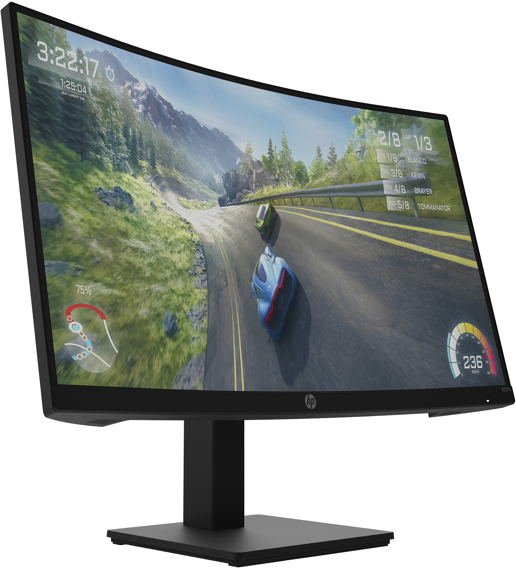 HP X27c computer monitor – image 3