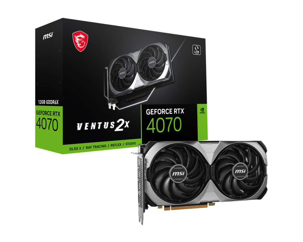 MSI GeForce RTX 4070 VENTUS 2X E 12G – image 1