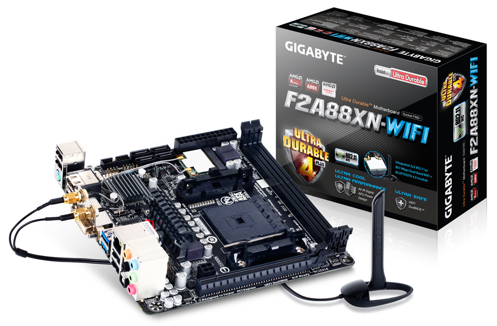 GIGABYTE GA-F2A88XN-WIFI motherboard AMD A88X Socket FM2+ mini ITX – image 3
