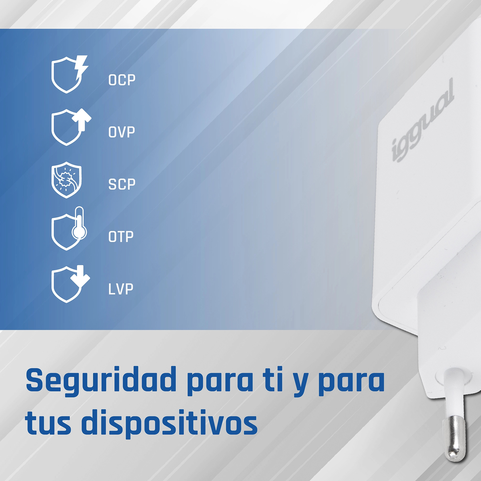 iggual IGG318317 mobile device charger Universal White AC Indoor – image 4