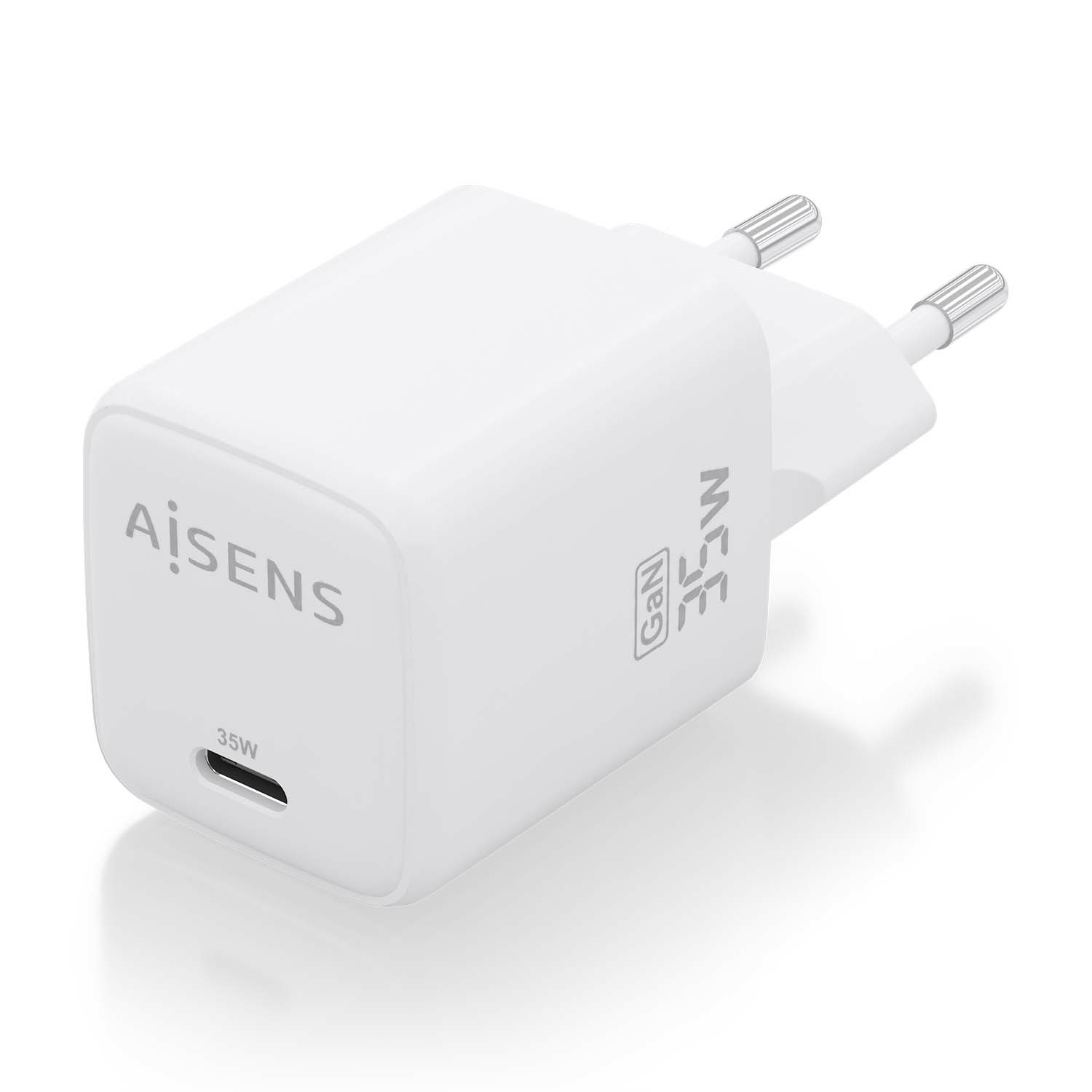 AISENS ASCH-35W1P016-W mobile device charger Universal White AC Fast charging Indoor – image 2
