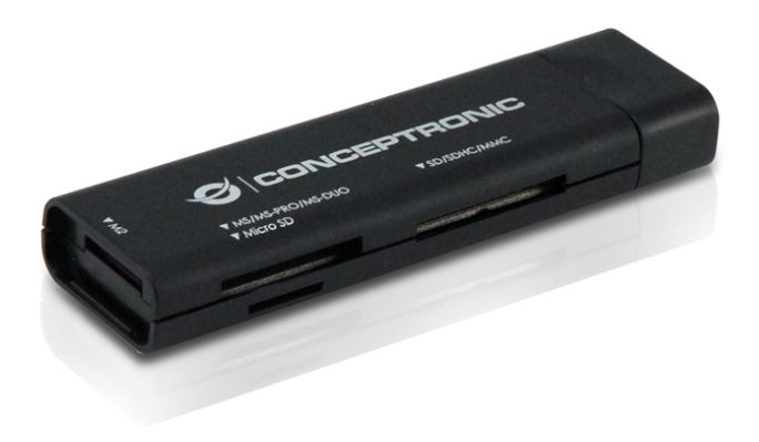 Conceptronic CMULTITRVU3 card reader USB 3.2 Gen 1 (3.1 Gen 1) Black