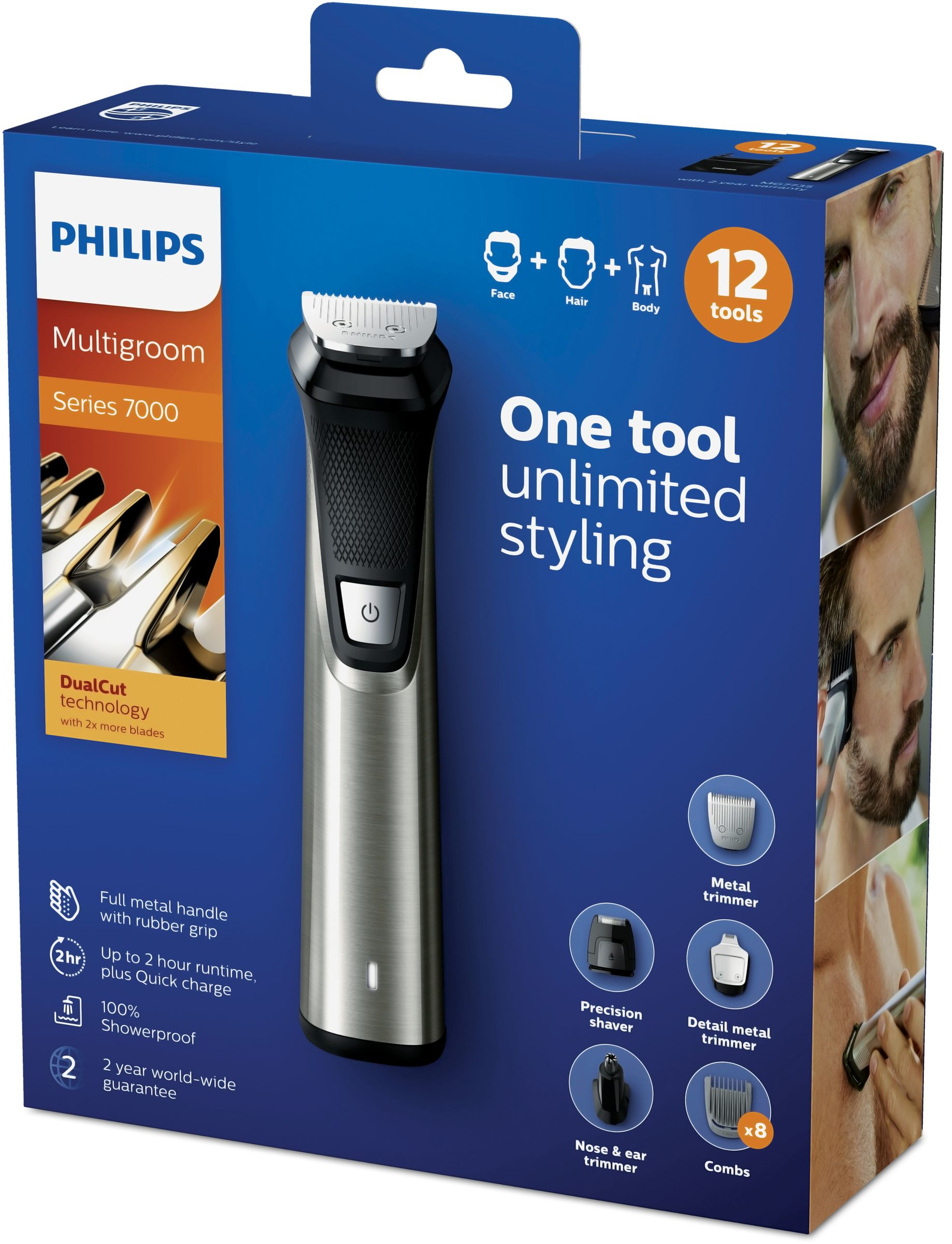 Philips MULTIGROOM Series 7000 12-in-1, Face, Hair and Body MG7735/15 – image 2