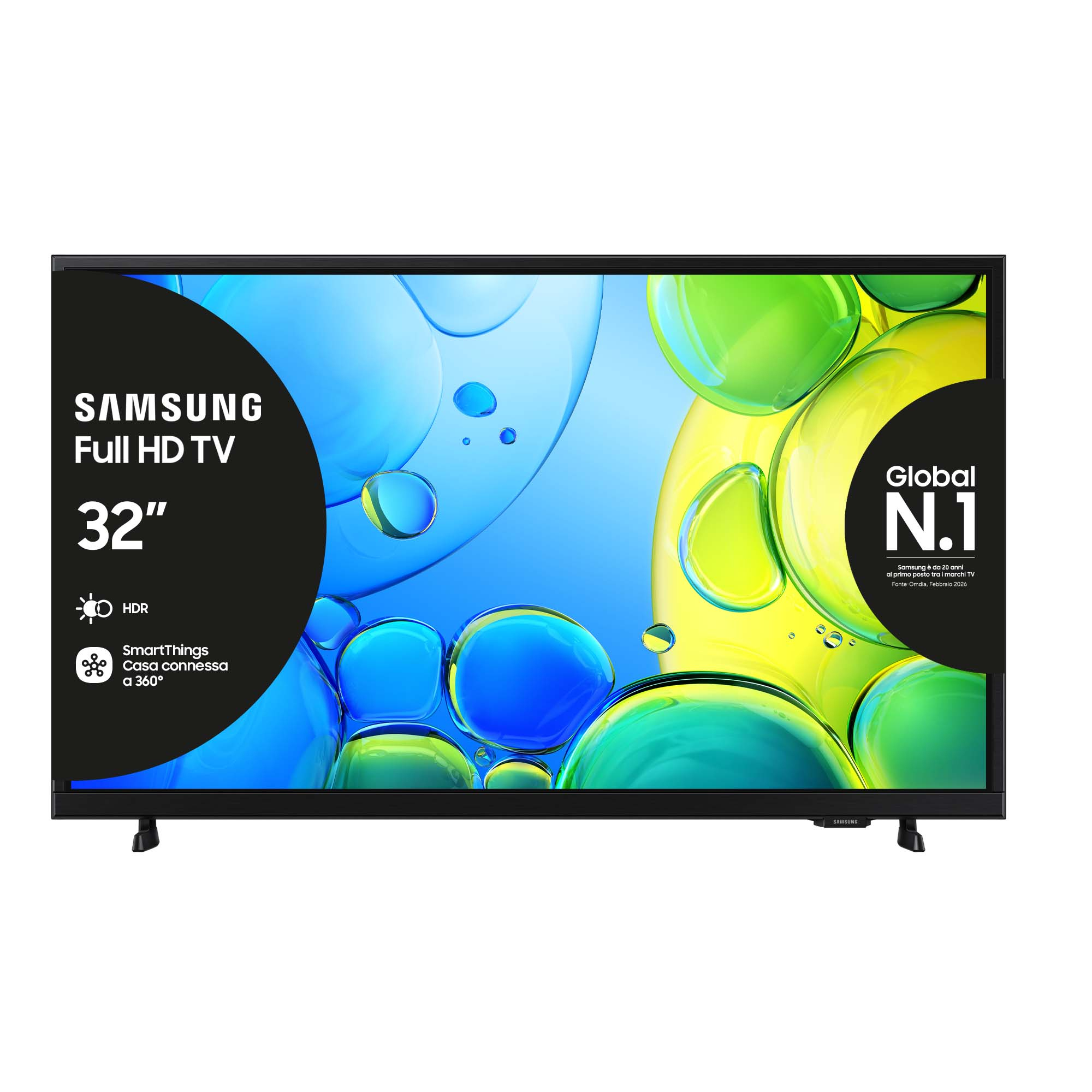 Samsung Smart TV 32 Full HD F6000F LED HDR10 Tizen Wi Fi Bluetooth Nero — photo 1