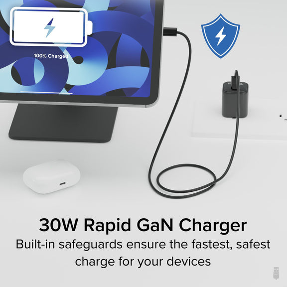 Plugable Technologies PS-30C1B mobile device charger Universal Black AC Fast charging Indoor – image 4