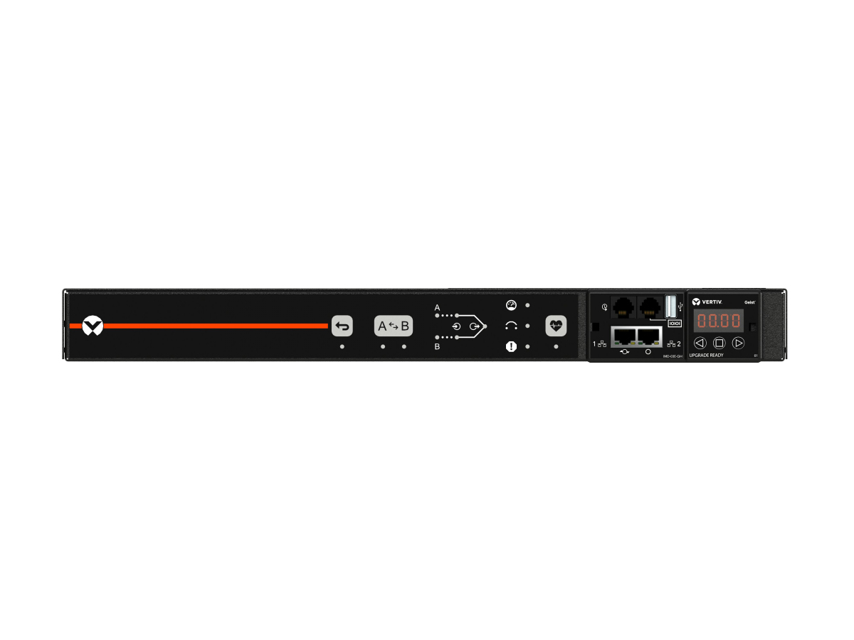 Vertiv Geist AU03E1R0-11PS63-3PS6PS6B411-D power distribution unit (PDU) 1 AC outlet(s) 0U Black