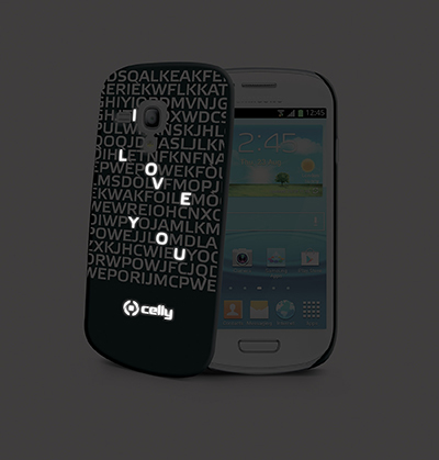 Celly CLOVE280BK mobile phone case Cover Black, White – image 2