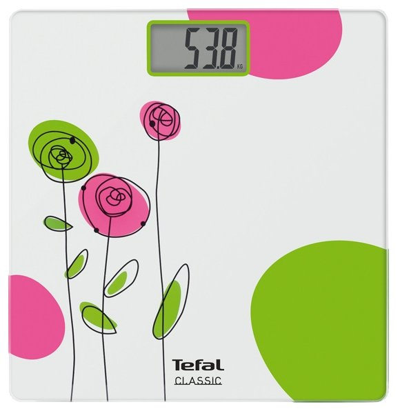 Tefal Classic PP1113V0 personal scale Square Green, Pink, White Electronic personal scale