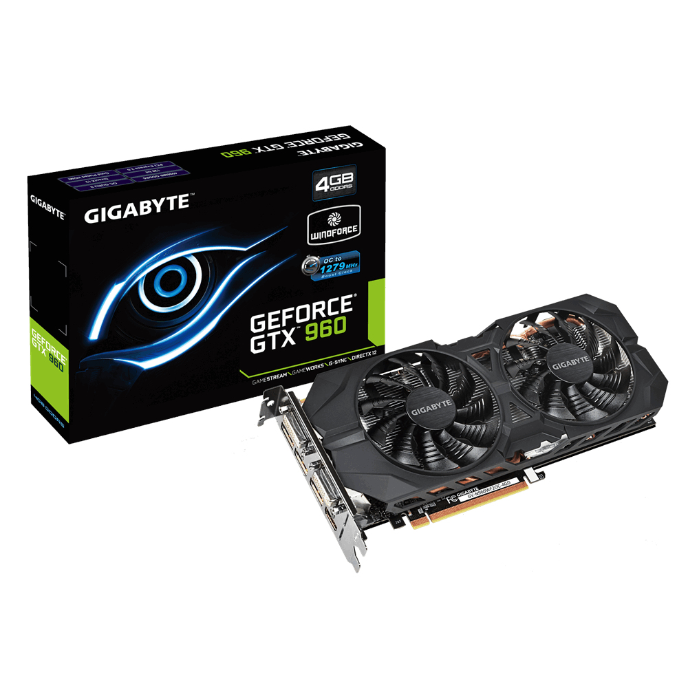 GIGABYTE GV-N960WF2OC-4GD NVIDIA GeForce GTX 960 – image 1