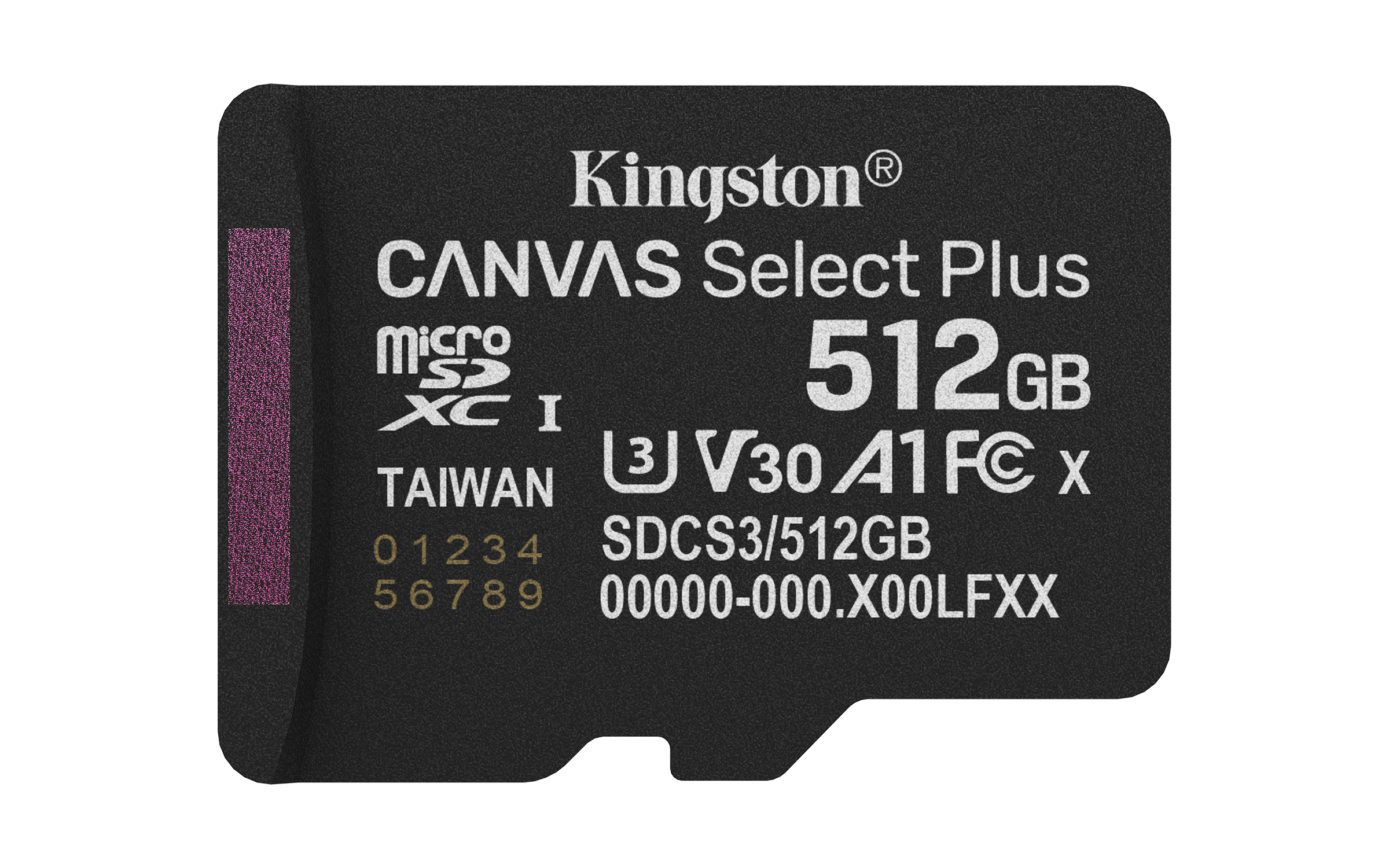 Kingston Technology 512GB micSDXC Canvas Select Plus Gen3 150R A1 (Adattatore SD non incluso)