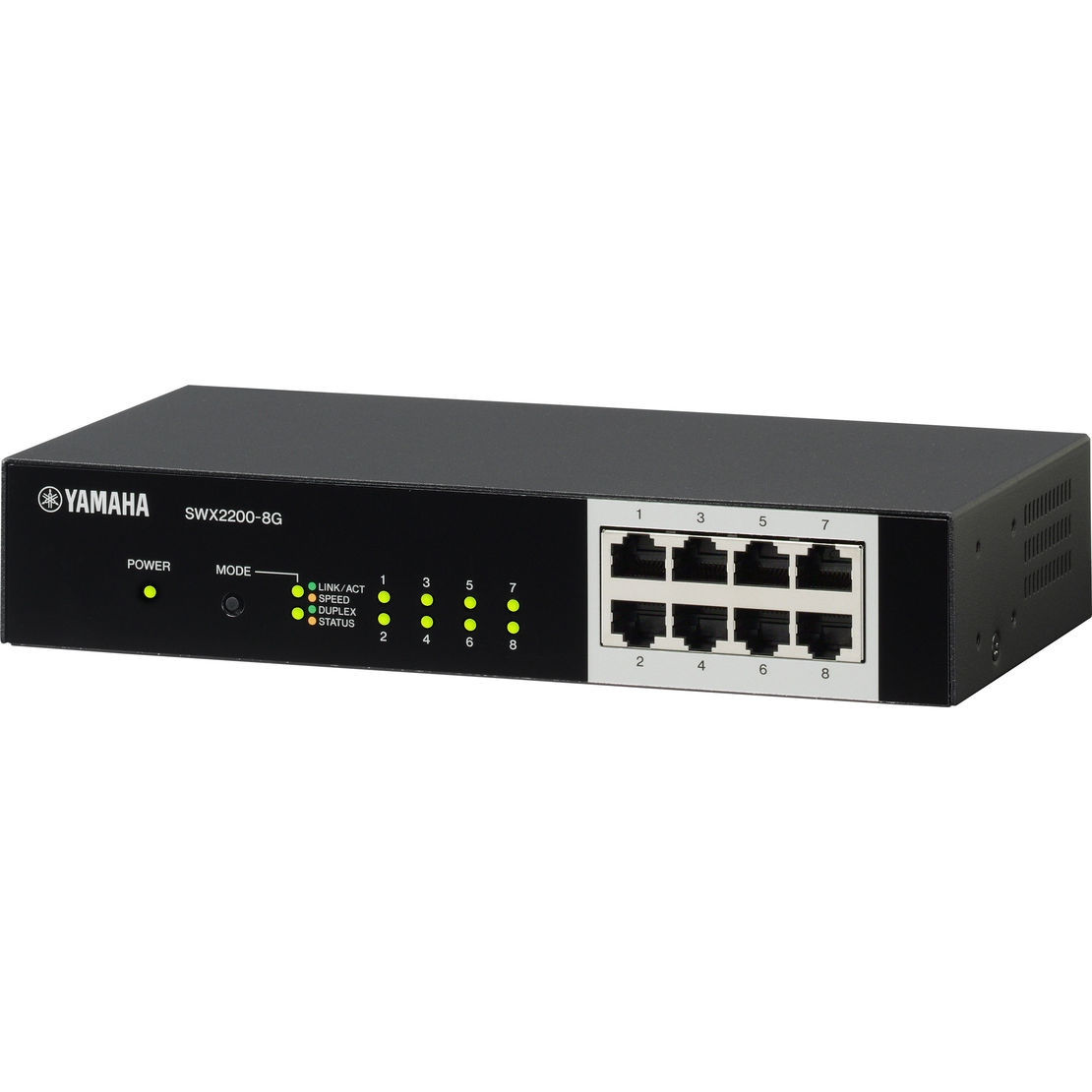 Yamaha SWX2200-8G network switch L2 Gigabit Ethernet (10/100/1000) Black – image 1