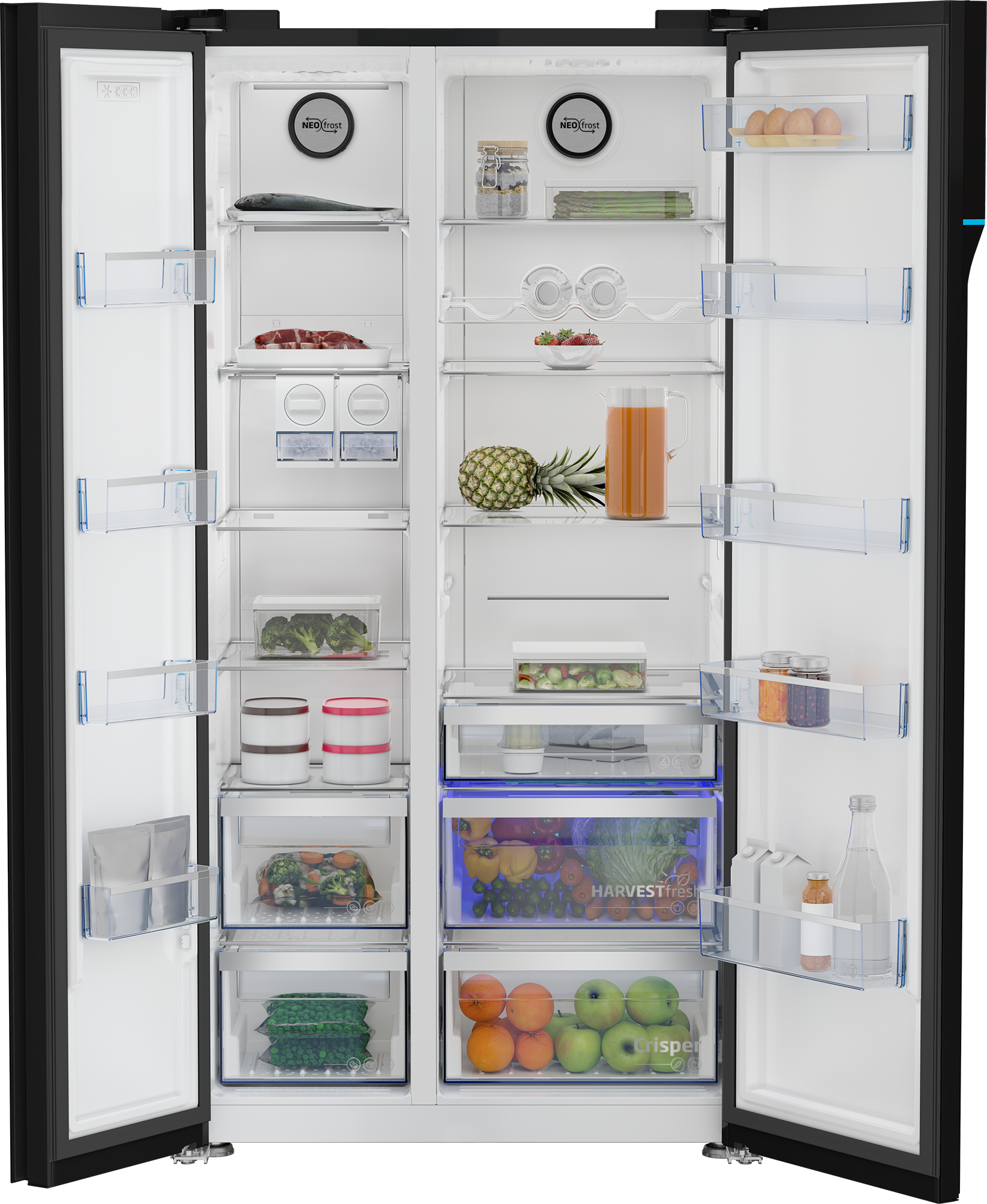 Beko GN163140ZGBN side-by-side refrigerator Freestanding – image 3
