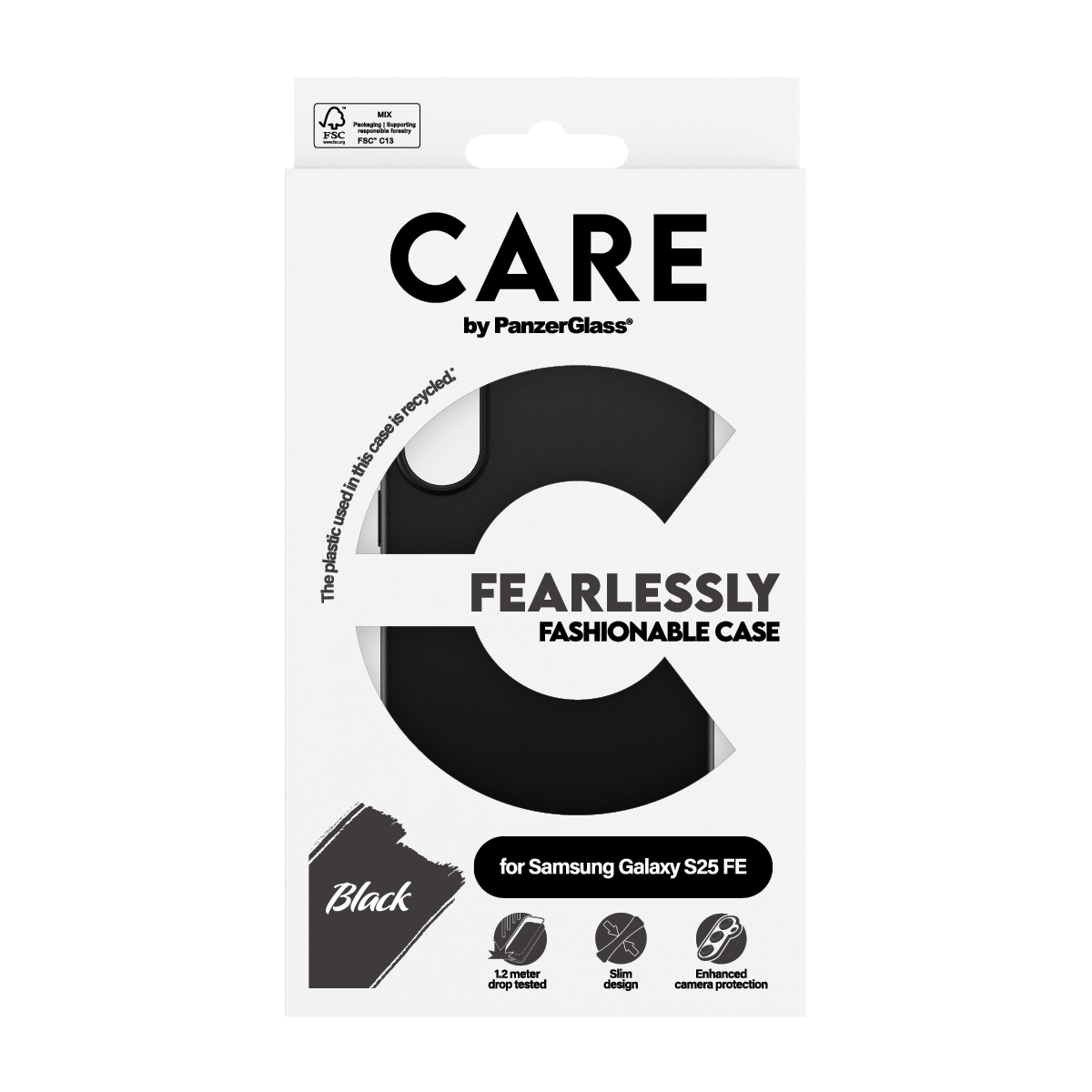 PanzerGlass CARE™ by PanzerGlass® TPU Case Black Samsung Galaxy S25 FE 5G – image 3