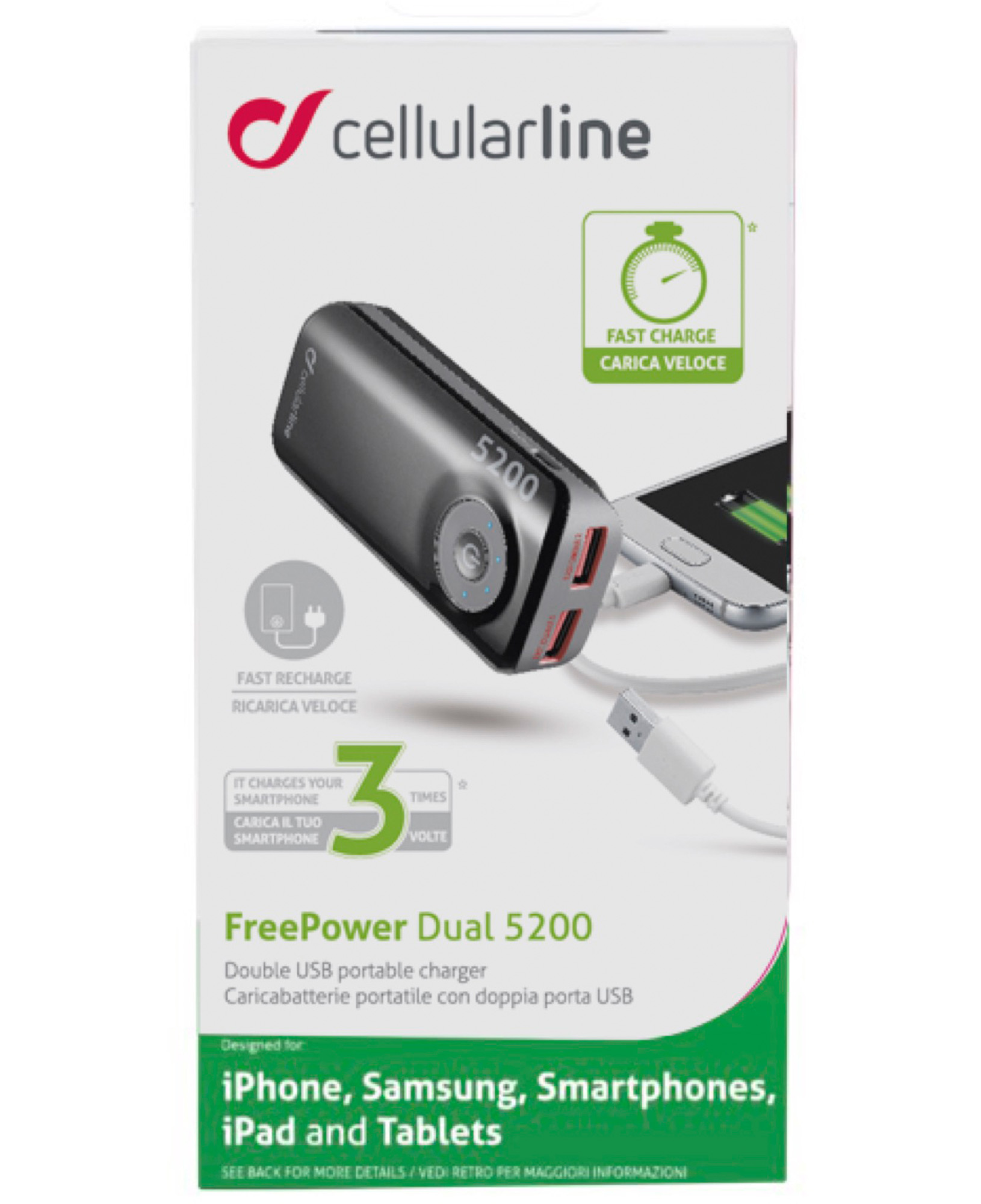 Cellularline Freepower Dual 5200 - Universal – image 3