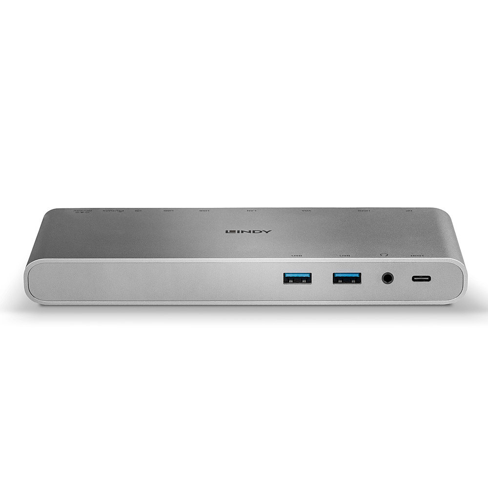 Lindy 43226 laptop dock/port replicator Wired USB 3.2 Gen 1 (3.1 Gen 1) Type-C Silver – image 3