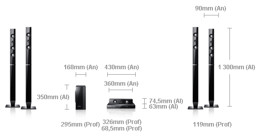 Samsung HT-C5550 home cinema system 5.1 channels – image 2