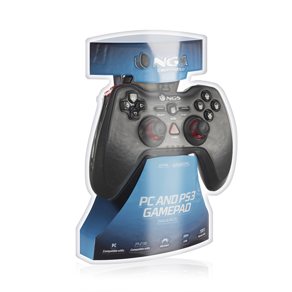 NGS Maverick Black Gamepad Analogue / Digital PC, Playstation 2, Playstation 3 – image 5