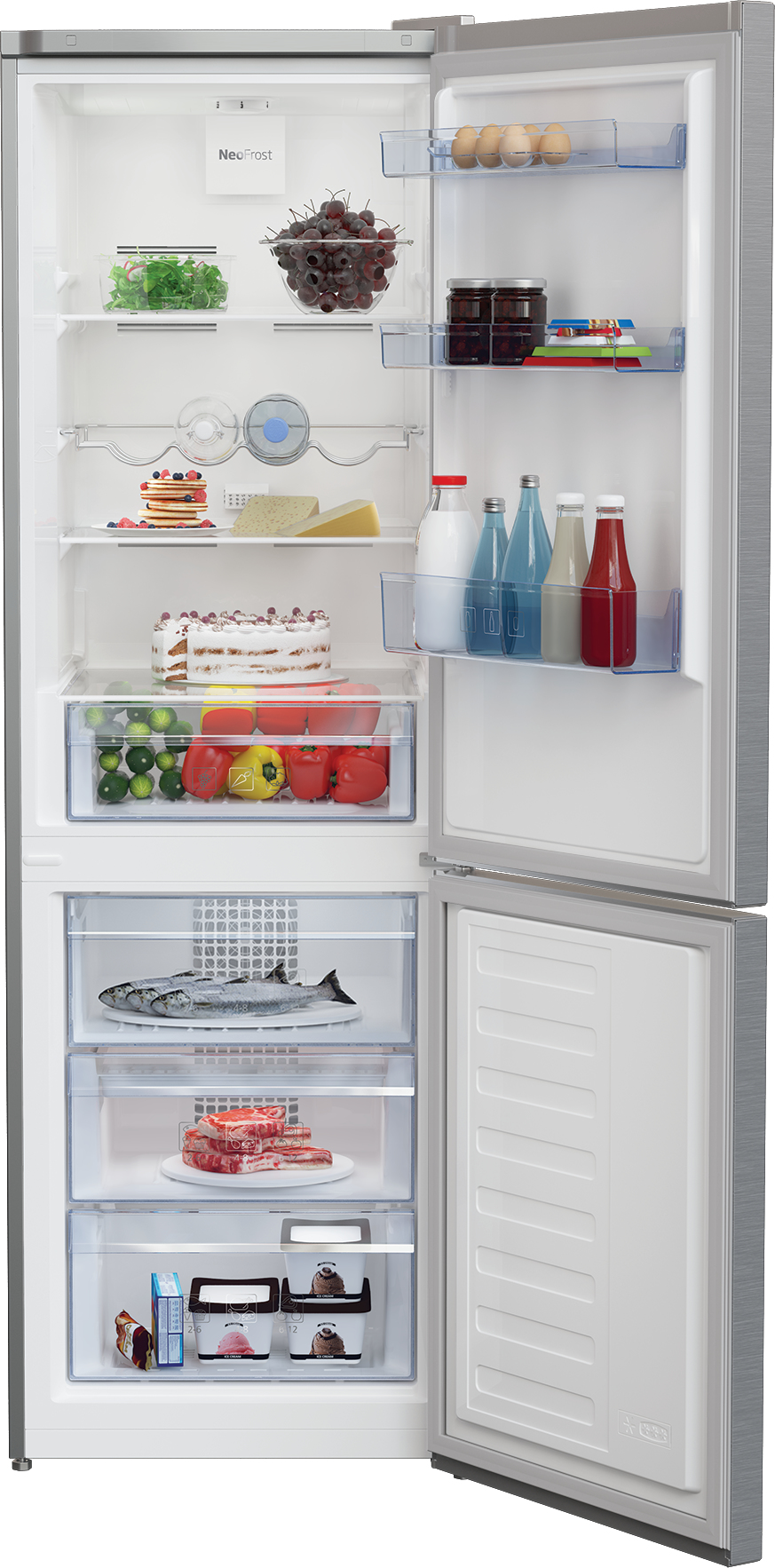 Beko RCHA270K30XBN fridge-freezer Freestanding – image 3
