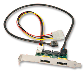 Lindy Power Over eSATAp + USB Backplate Adapter