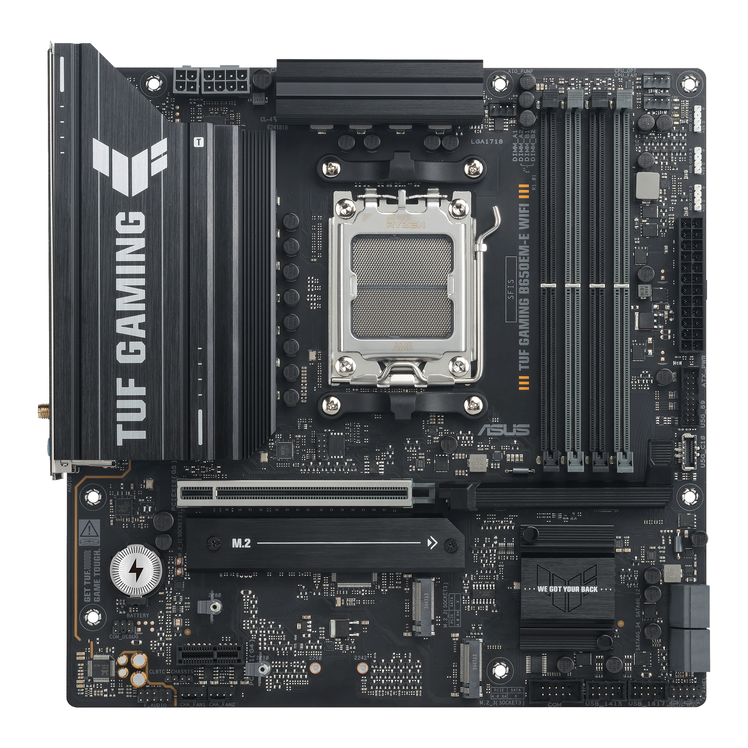 ASUS TUF GAMING B650EM-E WIFI AM5 Micro-ATX DDR5 Wi-Fi 6 Motherboard
