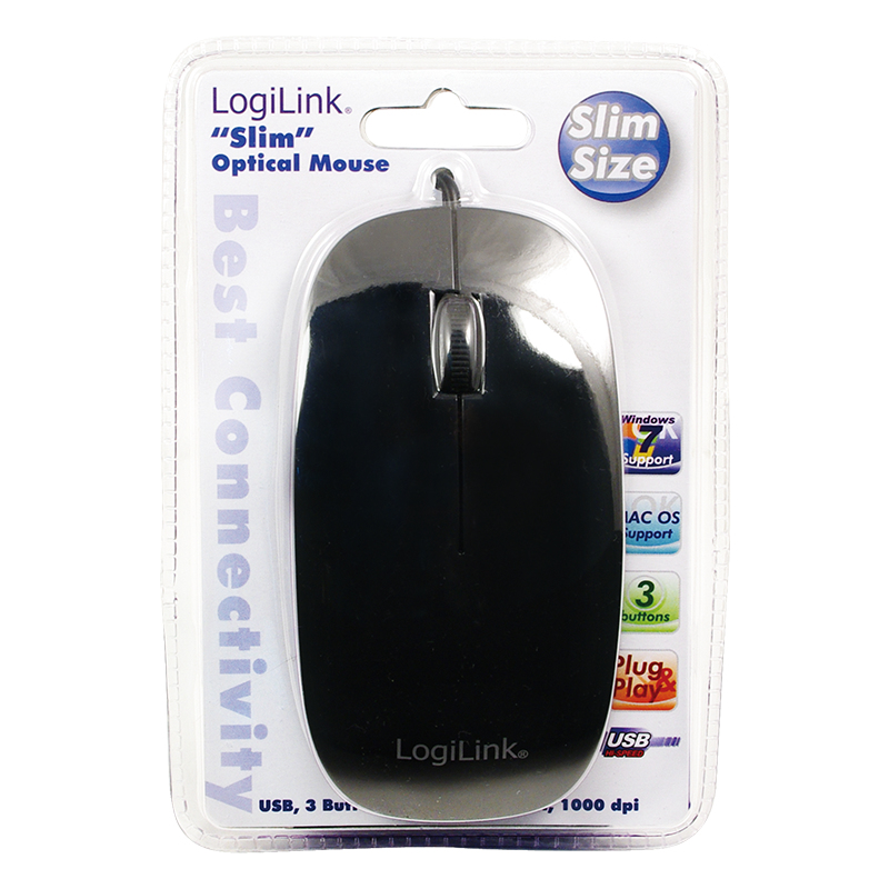LogiLink ID0063 mouse Office Ambidextrous USB Type-A Optical 1000 DPI – image 3