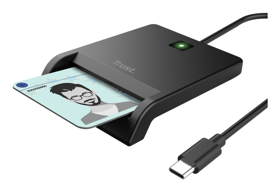 Trust 26253 smart card reader Indoor USB Type-C Black – image 2