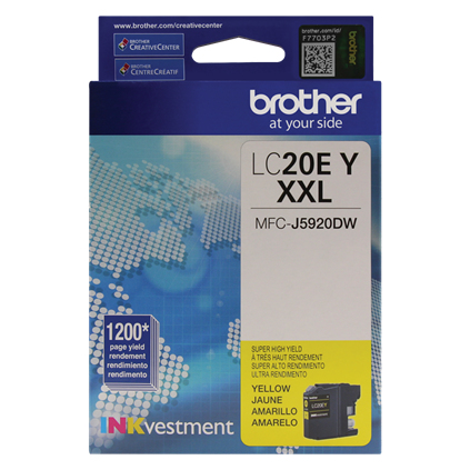 Brother LC20EY ink cartridge 1 pc(s) Original Extra (Super) High Yield Yellow – image 4