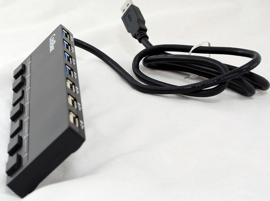 CoolBox COO-UPH356A interface hub 5000 Mbit/s Black – image 5