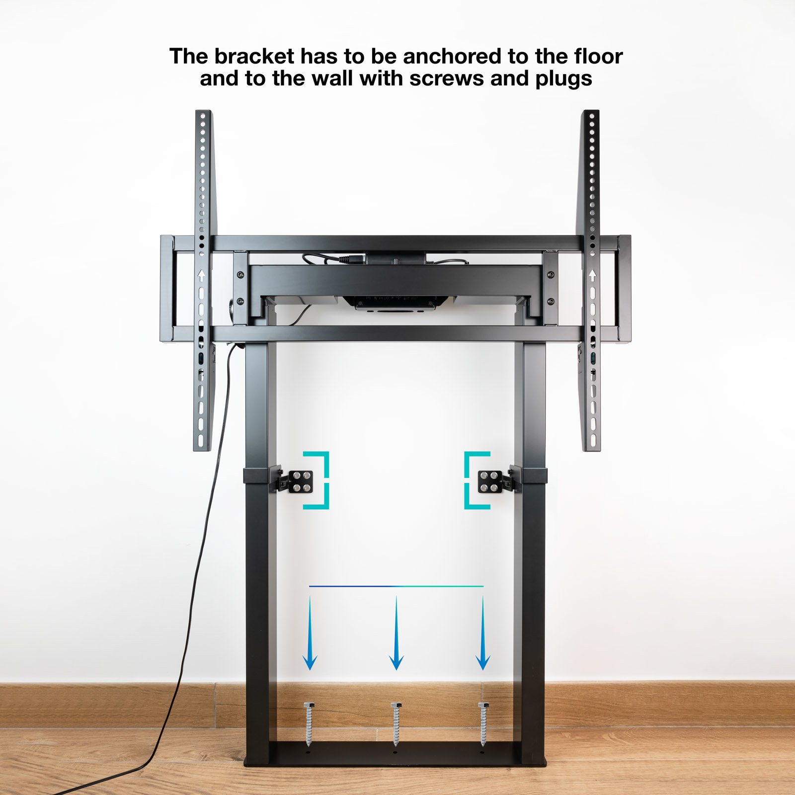 TooQ TITAN Fixed Floor Stand with Electric Height Adjustment for – image 3