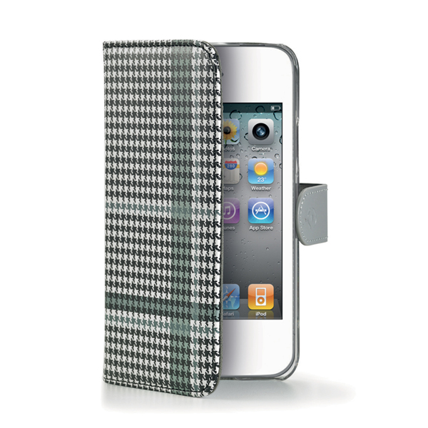 Celly PDPAGEIPH4BK mobile phone case Wallet case Black, White