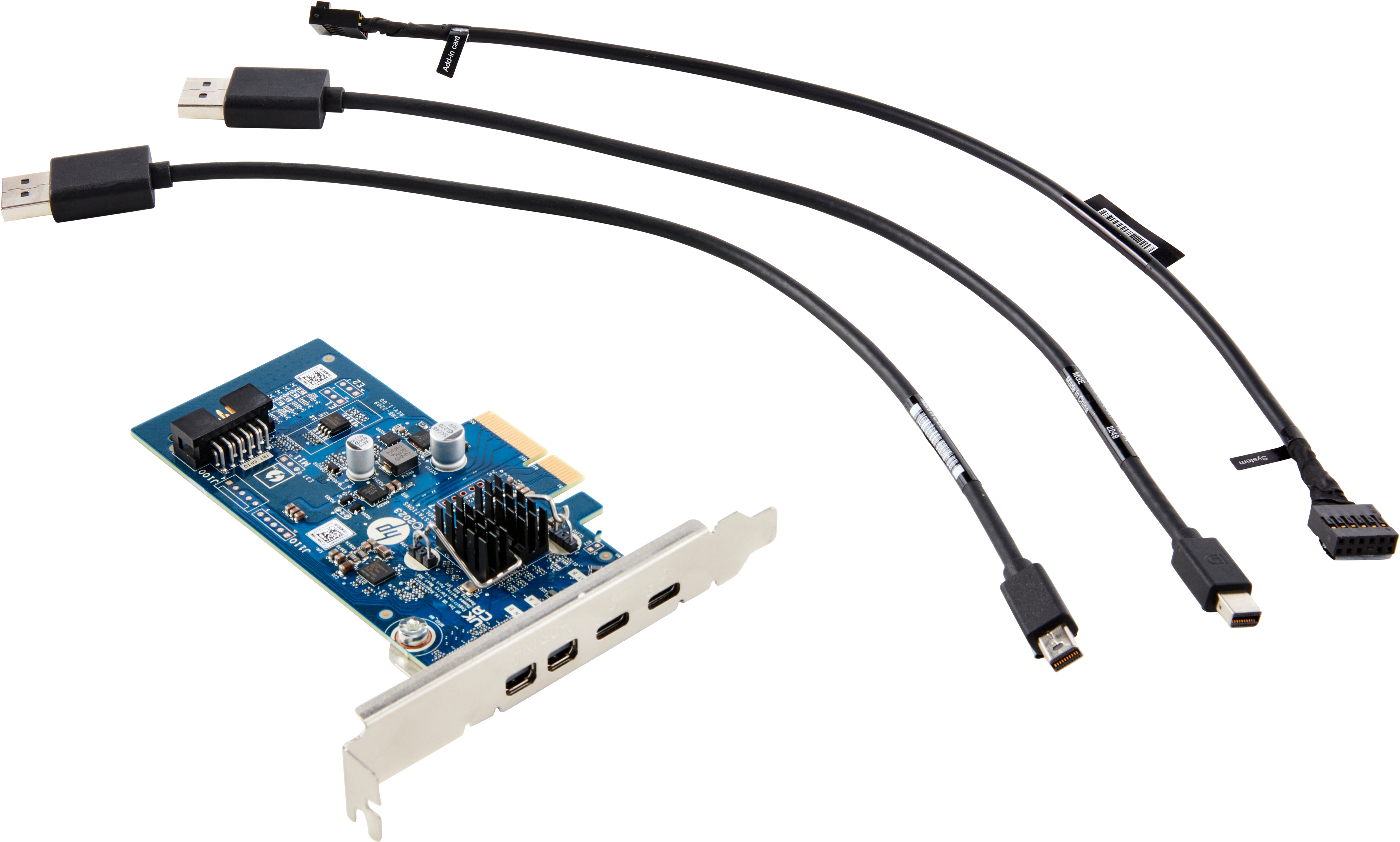 HP - Thunderbolt adapter - PCIe x4 low profile - Thunderbolt 4 x 2 - for Workstation Z4 G5, Z6 G5, Z8 Fury G5, Z8 G5