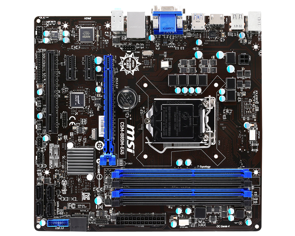 MSI CSM-B85M-E45 Intel® B85 LGA 1150 (Socket H3) micro ATX – image 1