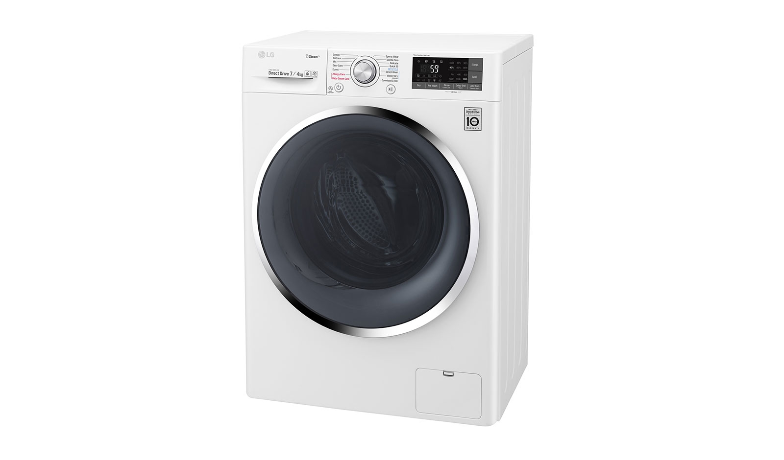LG F2J7HG2W washer dryer Freestanding Front-load White – image 8