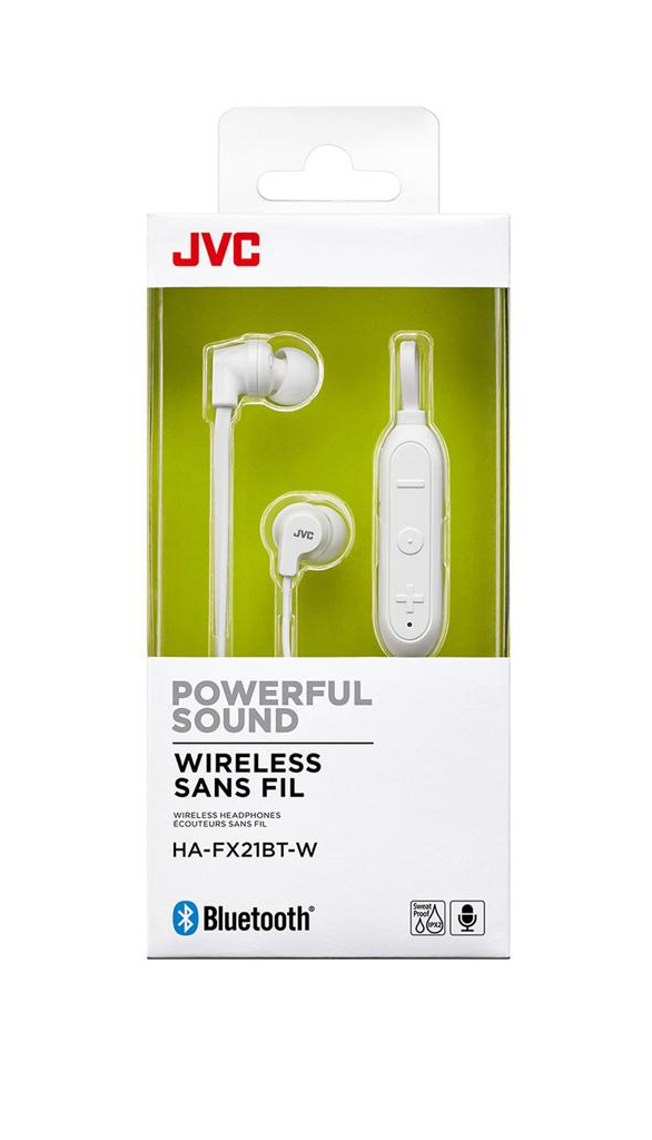 JVC HA-FX21BT-W headphones/headset Wireless In-ear Calls/Music/Sport/Everyday Bluetooth White – image 2