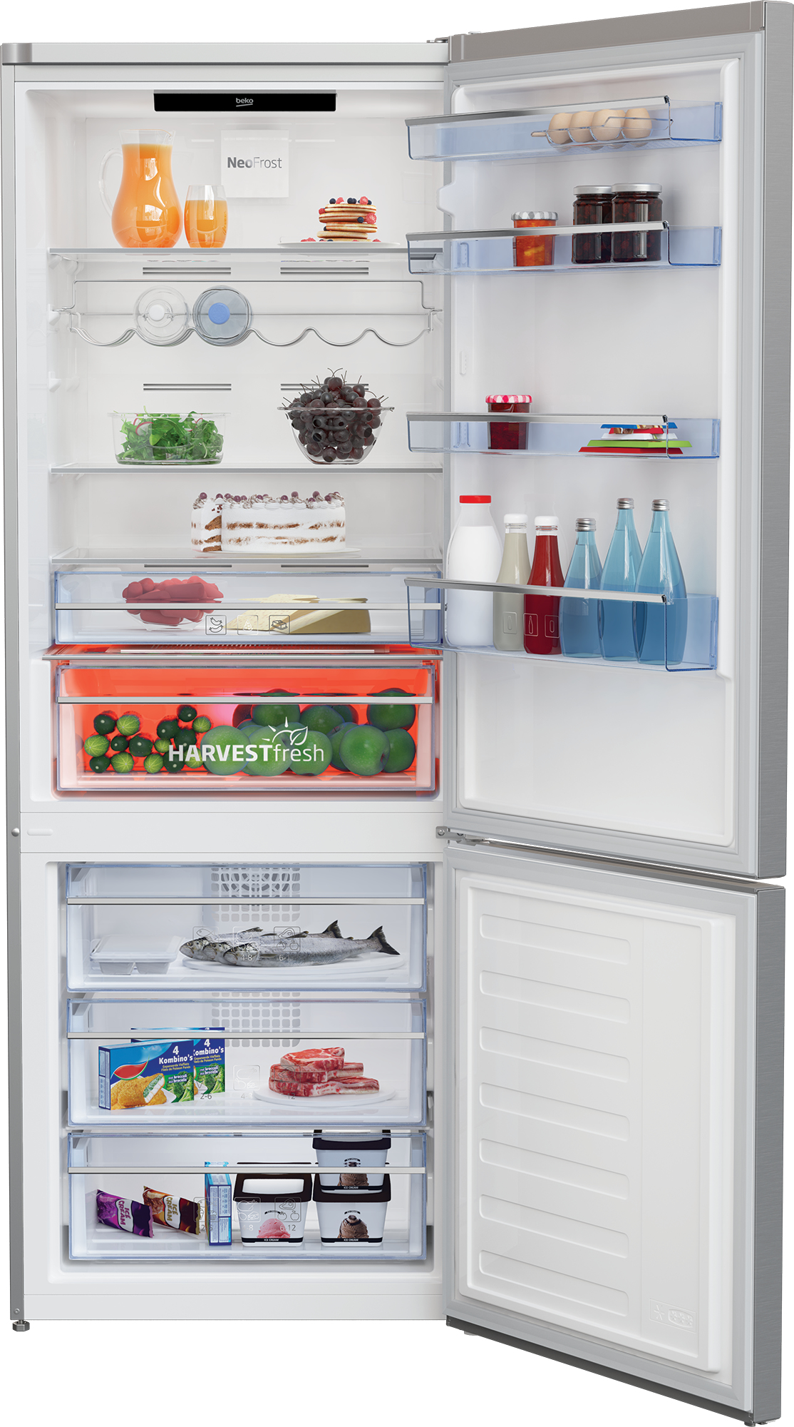 Beko RCNE560E60ZXPN fridge-freezer Freestanding – image 4