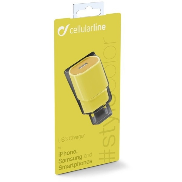Cellularline 36893 mobile device charger Smartphone, Tablet Yellow AC Indoor – image 2