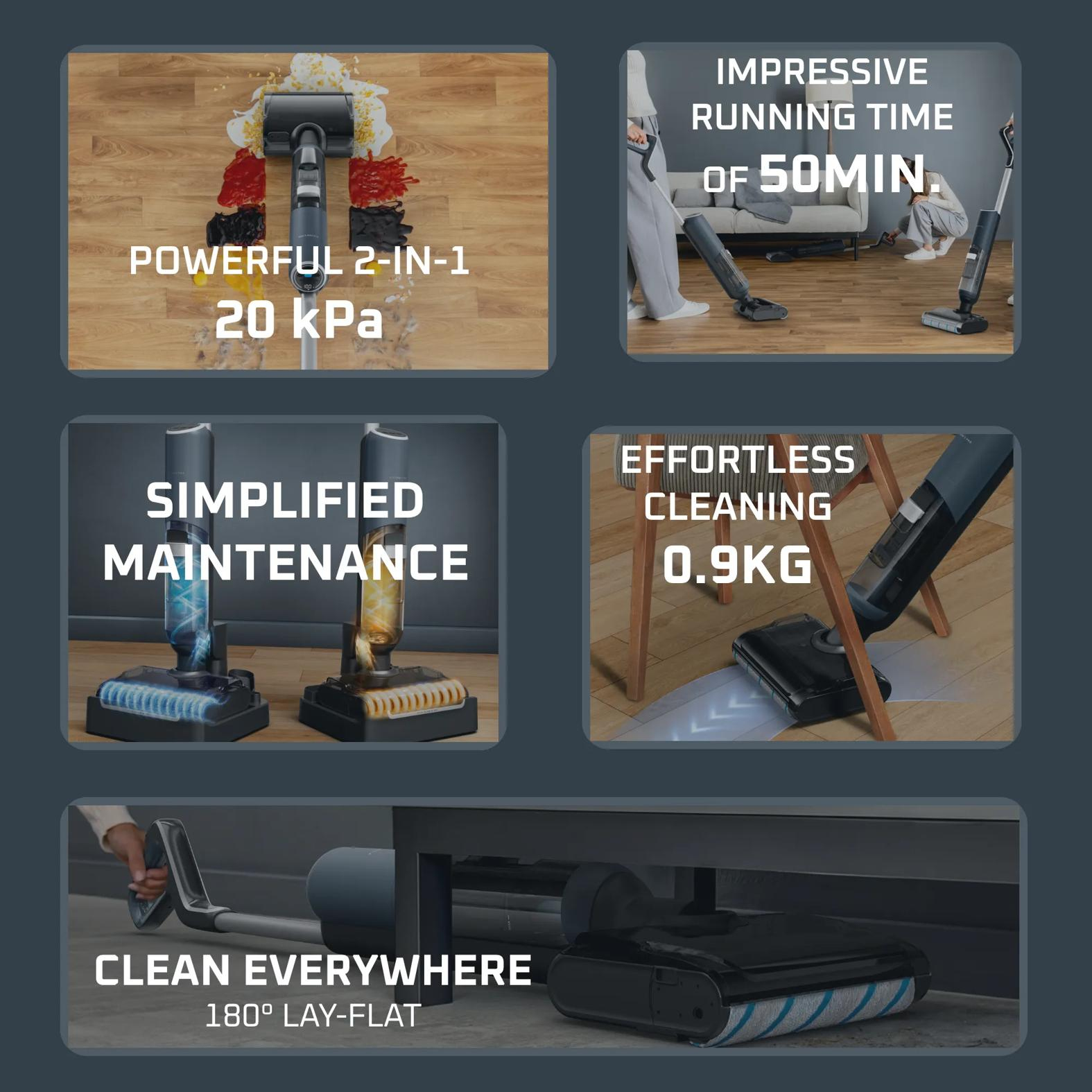 Rowenta X-Clean 5 Pro GZ5436E0 stick vacuum/electric broom 2-in-1 stick vacuum Battery Dry&wet Bagless – image 4