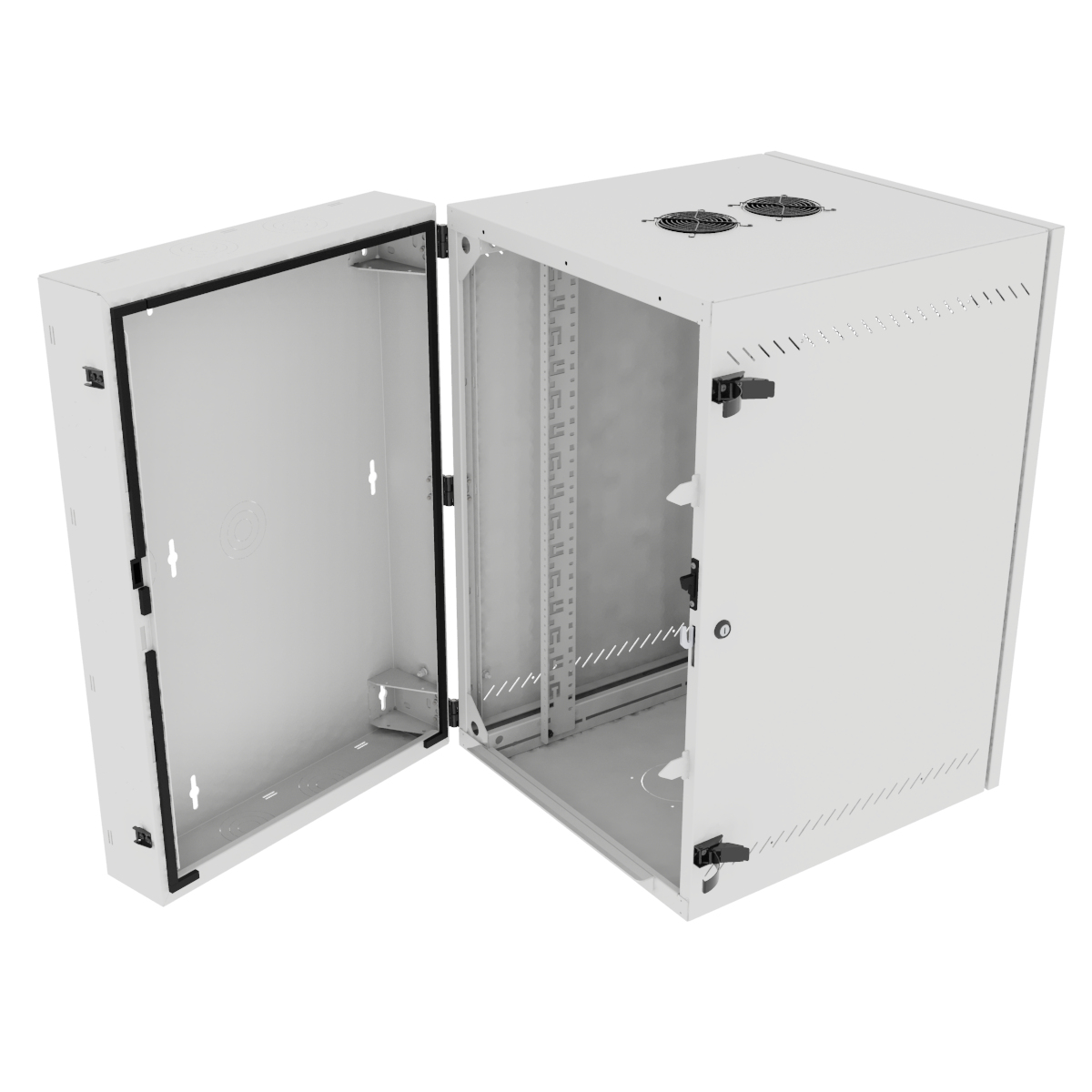 Vertiv VR Rack GL36WMCMM-W-SC-AF-00 rack cabinet 19U Wall mounted rack White – image 3