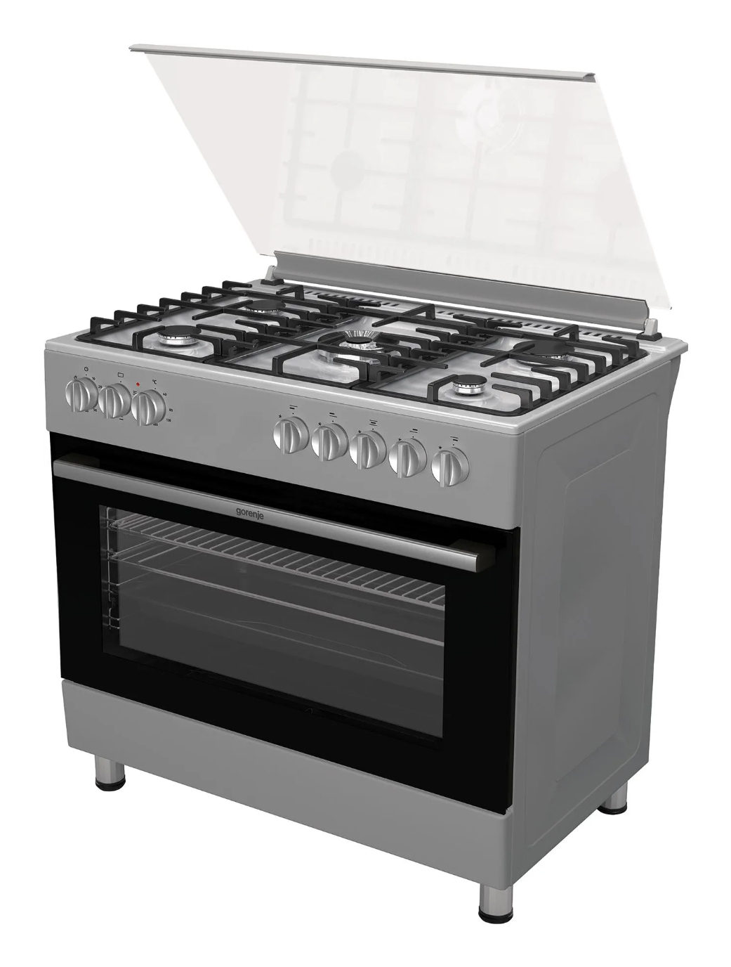 Gorenje GK9221S Freestanding cooker Electric Gas Metallic, Grey – image 2