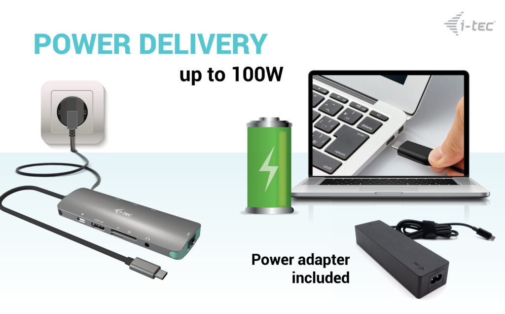 i-tec USB-C Metal Nano Docking Station 4K HDMI LAN with Power Delivery – image 8