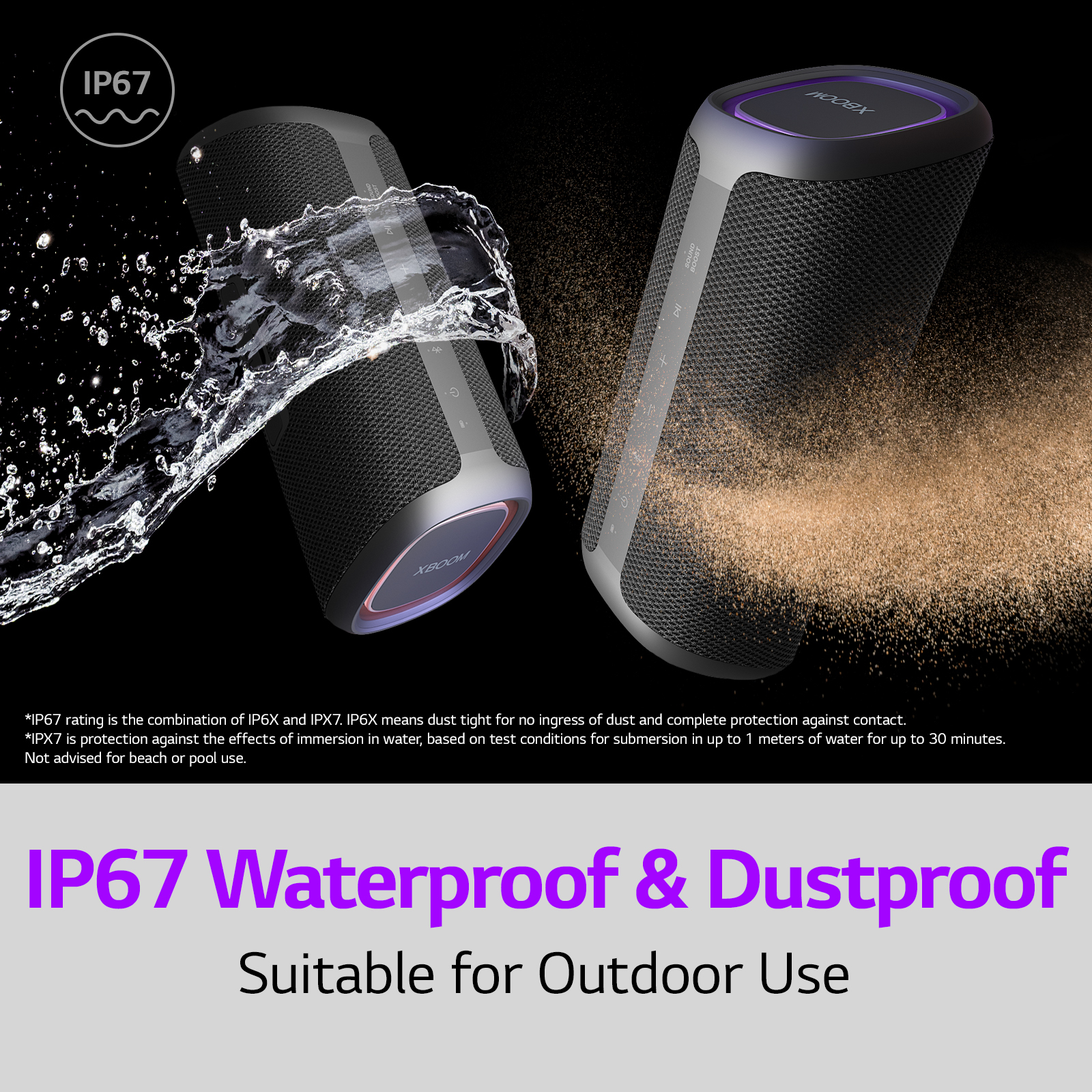 LG XG5QBK.DGBRLLK portable/party speaker Mono portable speaker Black – image 3