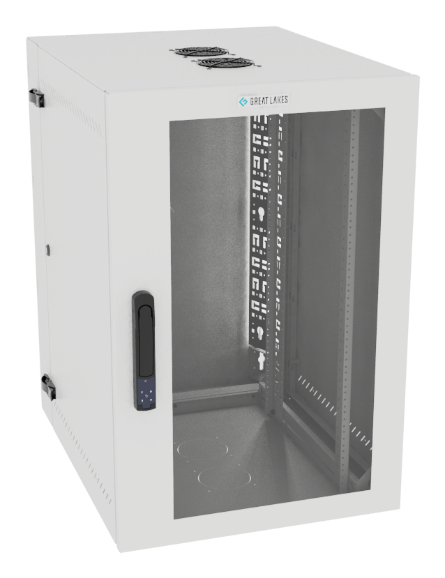 Vertiv VR Rack GL36WMCMP-W-SE-AF-CM rack cabinet 19U Wall mounted rack White – image 1